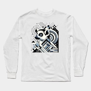 Abstract Animal Lemur 3 Long Sleeve T-Shirt